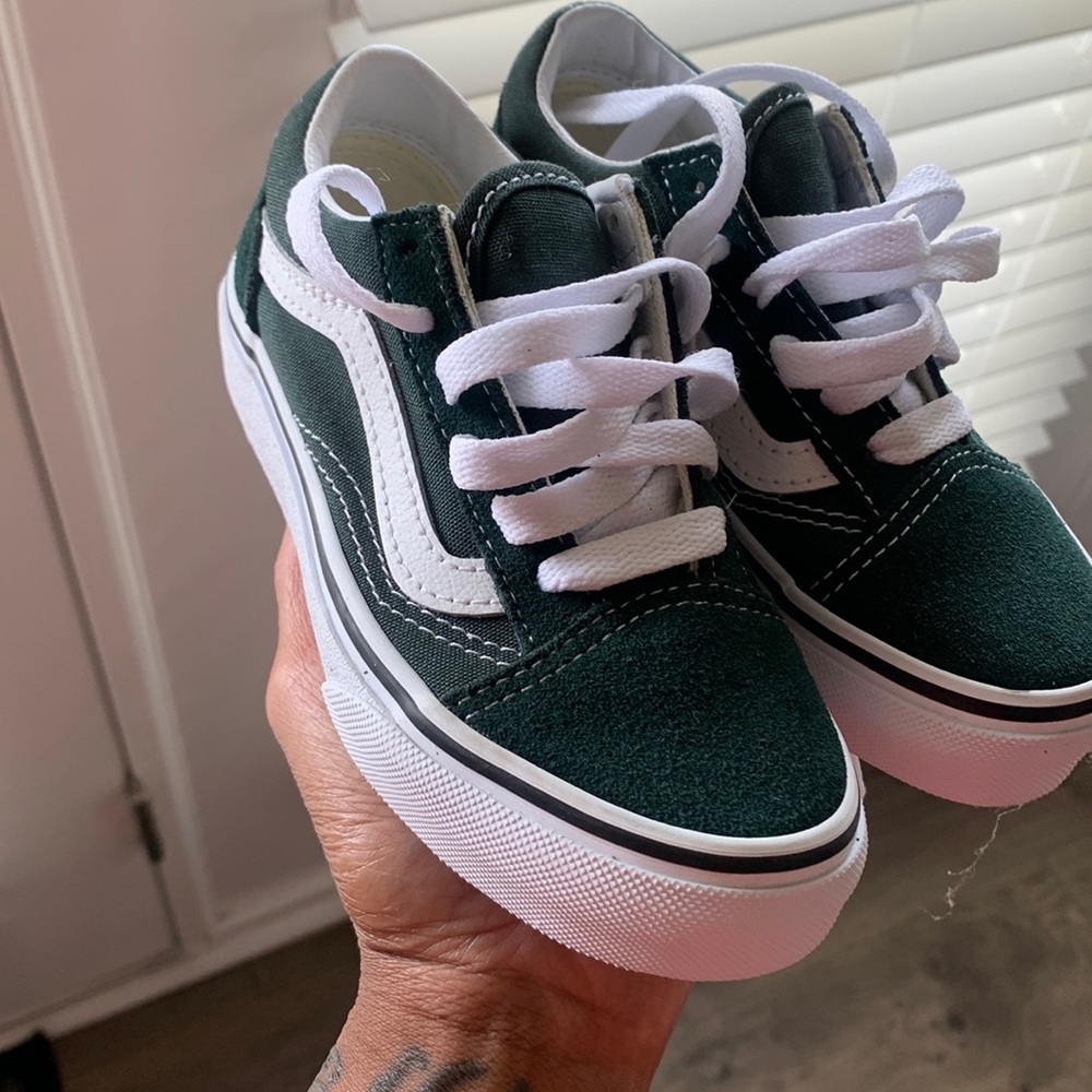 Brand New Toddler Hunter Green Vans!!